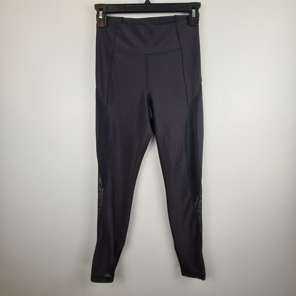 Old Navy Active Powersoft High Rise Go-Dry Mesh Panel Leggings Black Small